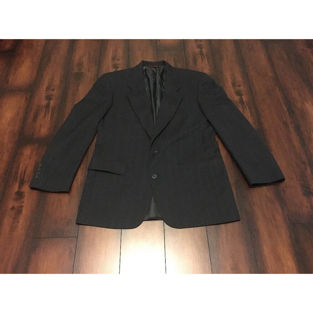 Hart Schaffner Marx 40R Pinstripe Wool 2 Button Blazer Sportcoat Jacket Men’s